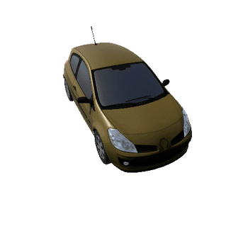 Lowpoly CAR 2_YELLOW